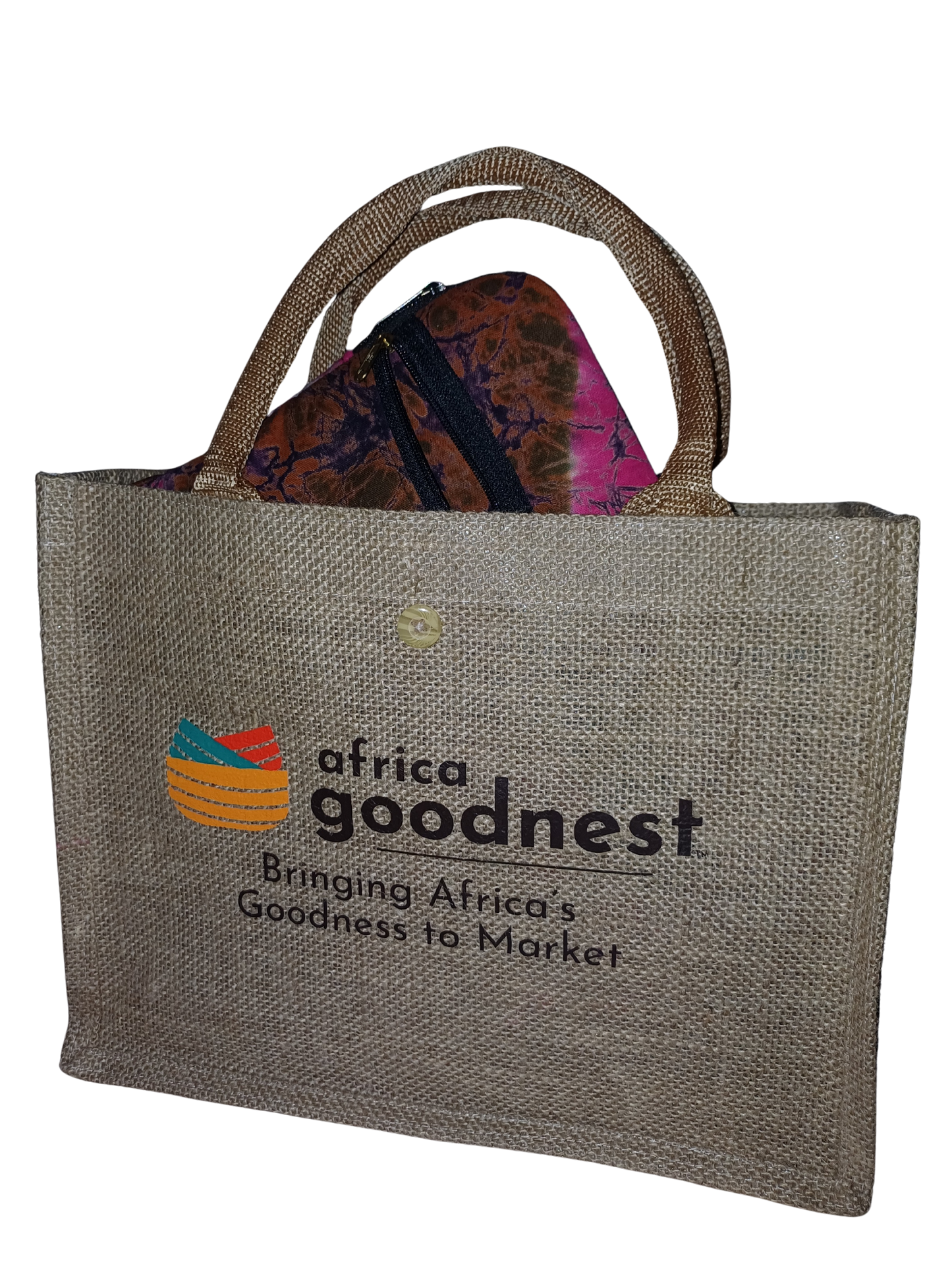 Burlap Carrying Tote