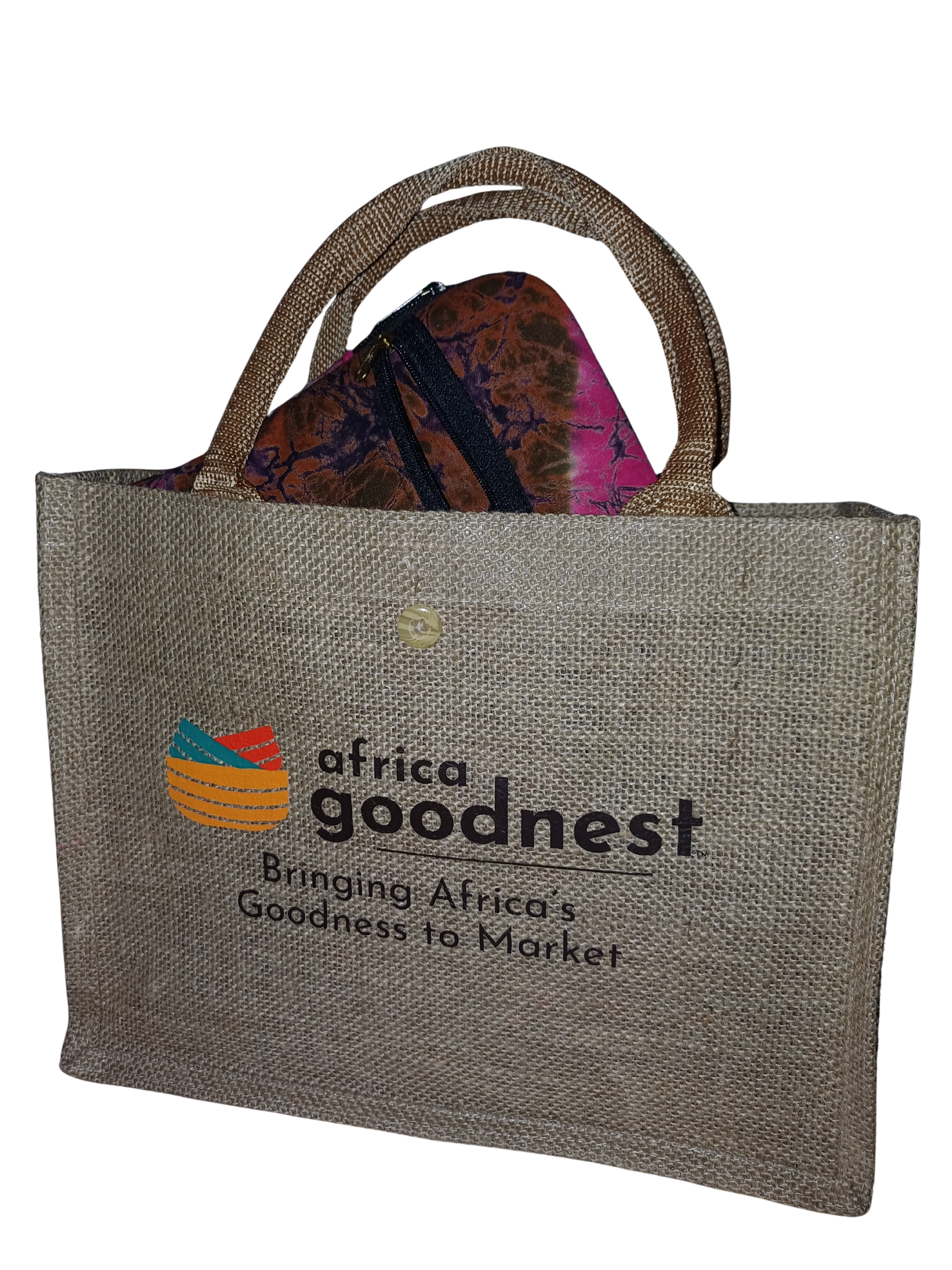 Burlap Carrying Tote