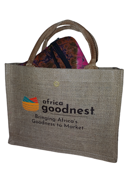 Burlap Carrying Tote